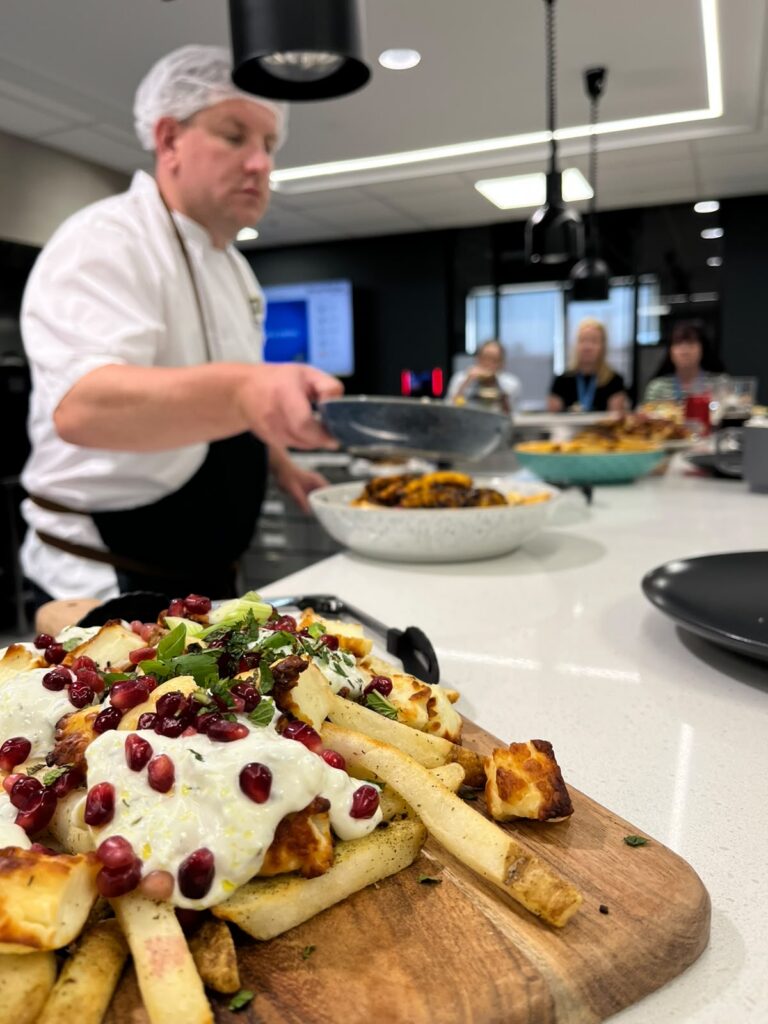 Innovation chef teaching RCF team about R&D process